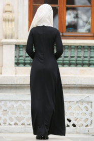 Nayla Collection - Black Hijab Suit 76340S - Thumbnail