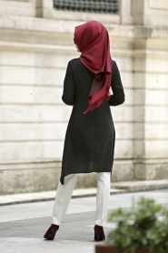 Nayla Collection - Black Hijab Tunic 1040S - Thumbnail