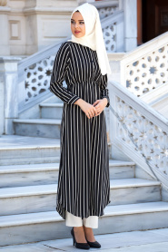 Nayla Collection - Black Hijab Tunic 2094S - Thumbnail