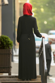 Nayla Collection - Black Hijab Tunic 22170S - Thumbnail