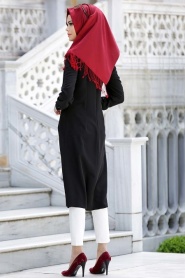 Nayla Collection - Black Hijab Tunic 5202S - Thumbnail