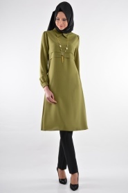 Nayla Collection - Black Hijab Tunic 5203HK - Thumbnail