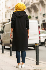 Nayla Collection - Black Hijab Tunic 7006S - Thumbnail