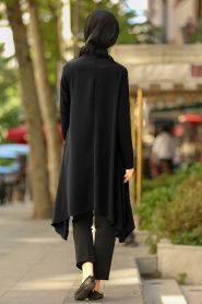 Nayla Collection -Black Hijab Tunic 76730S - Thumbnail