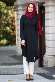 Nayla Collection - Black Hijab Tunic 837S - Thumbnail