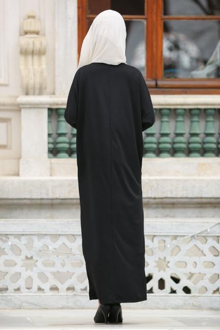 Nayla Collection - Black Turkish Hijab 73080S - 2