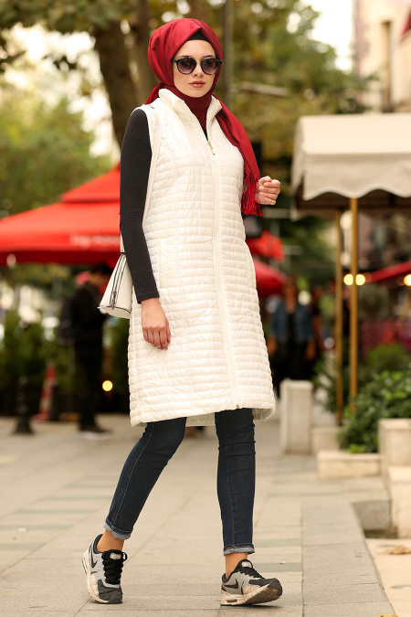 Nayla Collection - Blanc Gilet Gonflable 5001B