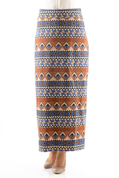 Nayla Collection - Blue Hijab Skirt 3085M