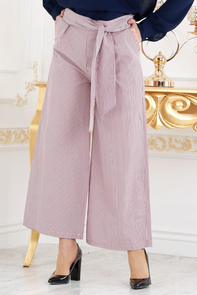 Nayla Collection - Bordo Tesettür Pantolon 605BR - 2