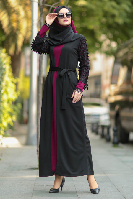 Nayla Collection - Cherry Hijab Abaya 100361VSN