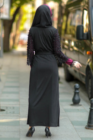 Nayla Collection - Cherry Hijab Abaya 100361VSN - Thumbnail