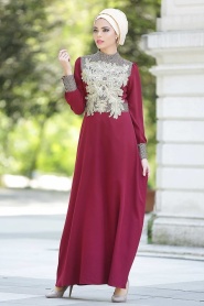 Nayla Collection - Cherry Hijab Dress 5286VSN - Thumbnail