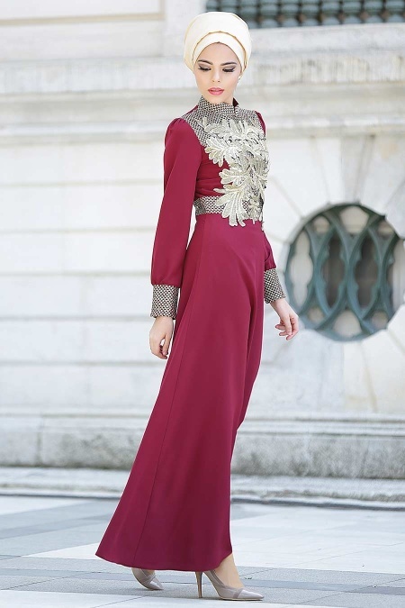 Nayla Collection - Cherry Hijab Dress 5286VSN