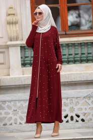Nayla Collection - Claret Red Turkish Hijab 73080BR - Thumbnail