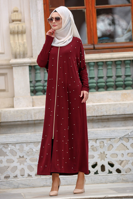 Nayla Collection - Claret Red Turkish Hijab 73080BR