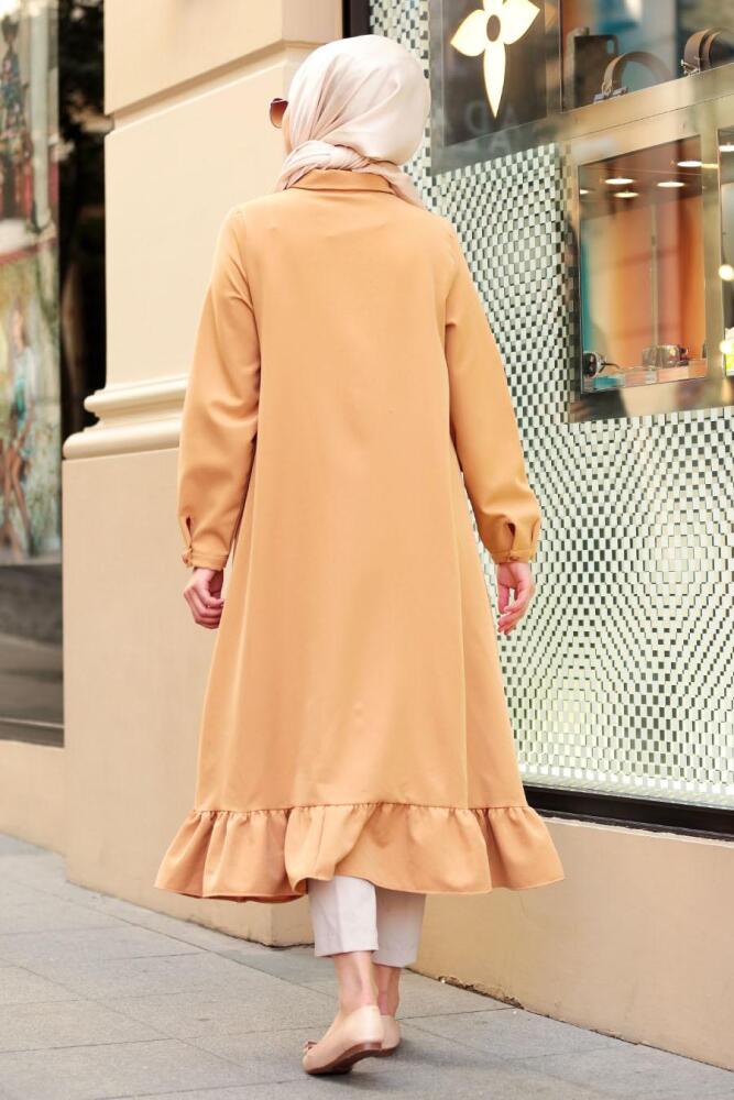 Nayla Collection - Düğmeli Bisküvi Tesettür Tunik 2174BS - 2