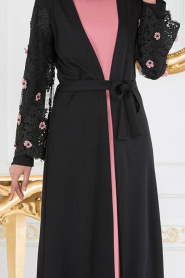 Nayla Collection - Dusty Rose Hijab Suit Abaya 100347GK - Thumbnail