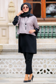 Nayla Collection - Dusty Rose Hijab Tunic 5686GK - Thumbnail