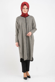  Nayla Collection - Ecru Hijab Tunic 1708E - Thumbnail