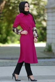 Nayla Collection - Fuchsia Hijab Tunic 5225F - Thumbnail