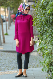 Nayla Collection - Fuchsia Hijab Tunic 8206F - Thumbnail