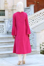 Nayla Collection - Fuchsia Hijab Tunic 838F - Thumbnail