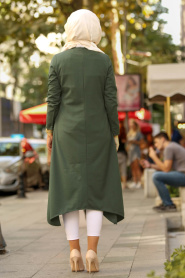 Nayla Collection - Green Hijab Tunic 53140Y - Thumbnail