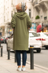 Nayla Collection - Green Hijab Tunic 7006Y - Thumbnail