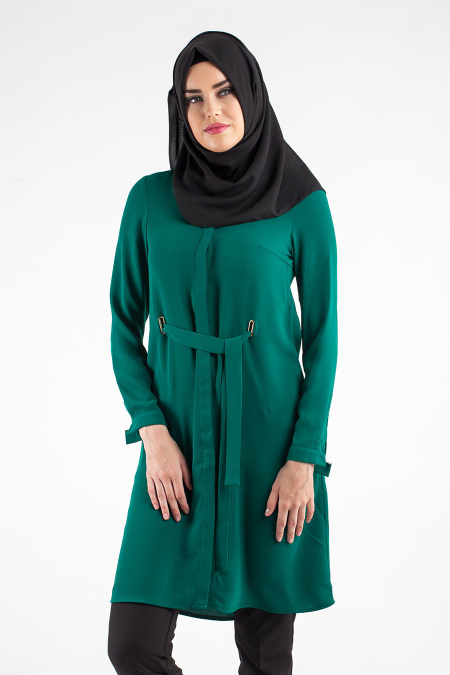 Nayla Collection - Green Hijab Tunic 826Y