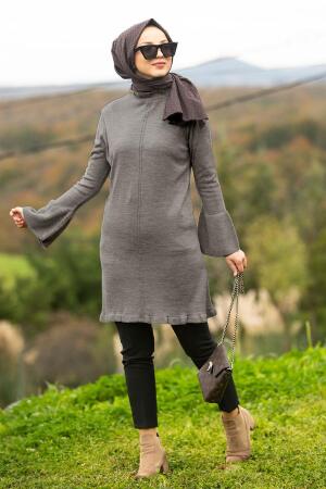 Nayla Collection - Grey Hijab Knitwear 20140GR - 1