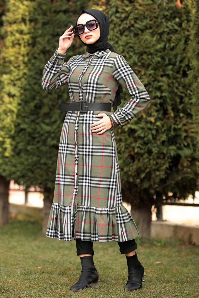 Nayla Collection - Haki Tesettür Tunik 182270HK - 1