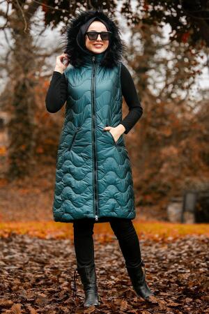 Nayla Collection - Hulie Vert Gilet Gonflable 5005PY - 1