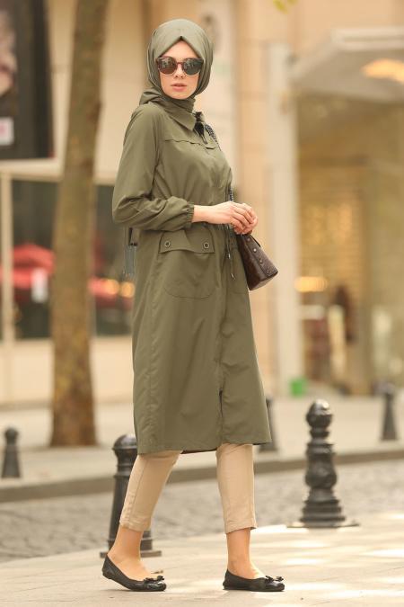 Nayla Collection - Kaki Manteau 5677HK - 2