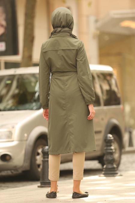 Nayla Collection - Kaki Manteau 5677HK - 3