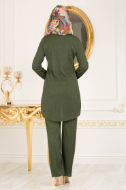 Nayla Collection - Khaki Hijab Suit 2316HK - Thumbnail