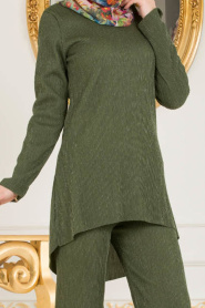 Nayla Collection - Khaki Hijab Suit 2316HK - Thumbnail