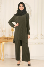 Nayla Collection - Khaki Hijab Suit 560hk - Thumbnail
