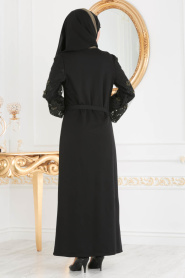 Nayla Collection - Khaki Hijab Suit Abaya 100347HK - Thumbnail
