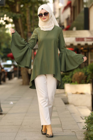 Nayla Collection - Khaki Hijab Tunic 2391HK - Thumbnail