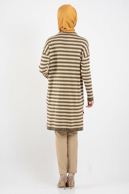 Nayla Collection - Khaki Hijab Tunic 3577HK - 3