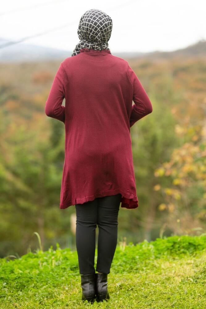 Nayla Collection - Mahogany Hijab Knitwear 20140BR - 2