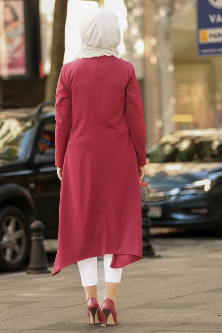 Nayla Collection - Mahogany Hijab Tunic 53140BR - 2