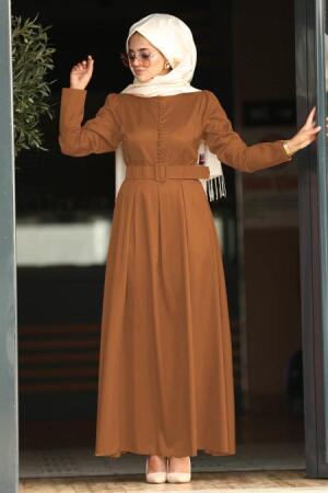  Nayla Collection - Marron Jaunatre - Robe 42240TB - 1