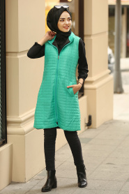 Nayla Collection - Menthe Gilet Gonflable 5001MINT - Thumbnail
