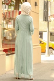 Nayla Collection - Menthe Robe Hijab 100421MINT - Thumbnail