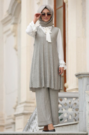 Nayla Collection - Mink Hijab Suit 5598V - Thumbnail