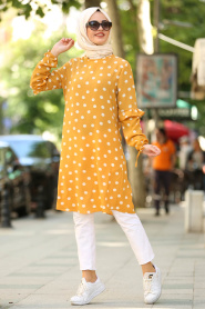 Nayla Collection - Mustard Hijab Tunic 3011HR - Thumbnail