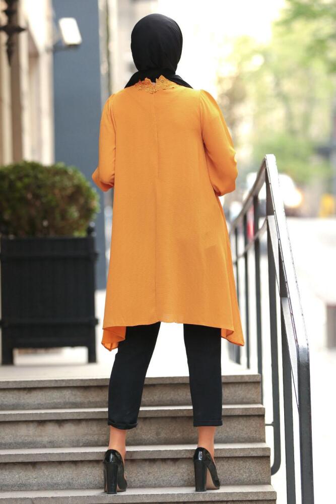 Nayla Collection - Mustard Hijab Tunic 5000HR - 2