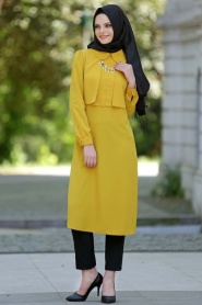 Nayla Collection - Mustard Hijab Tunic 5202HR - Thumbnail