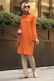 Nayla Collection - Mustard Hijab Tunic 8206HR - Thumbnail